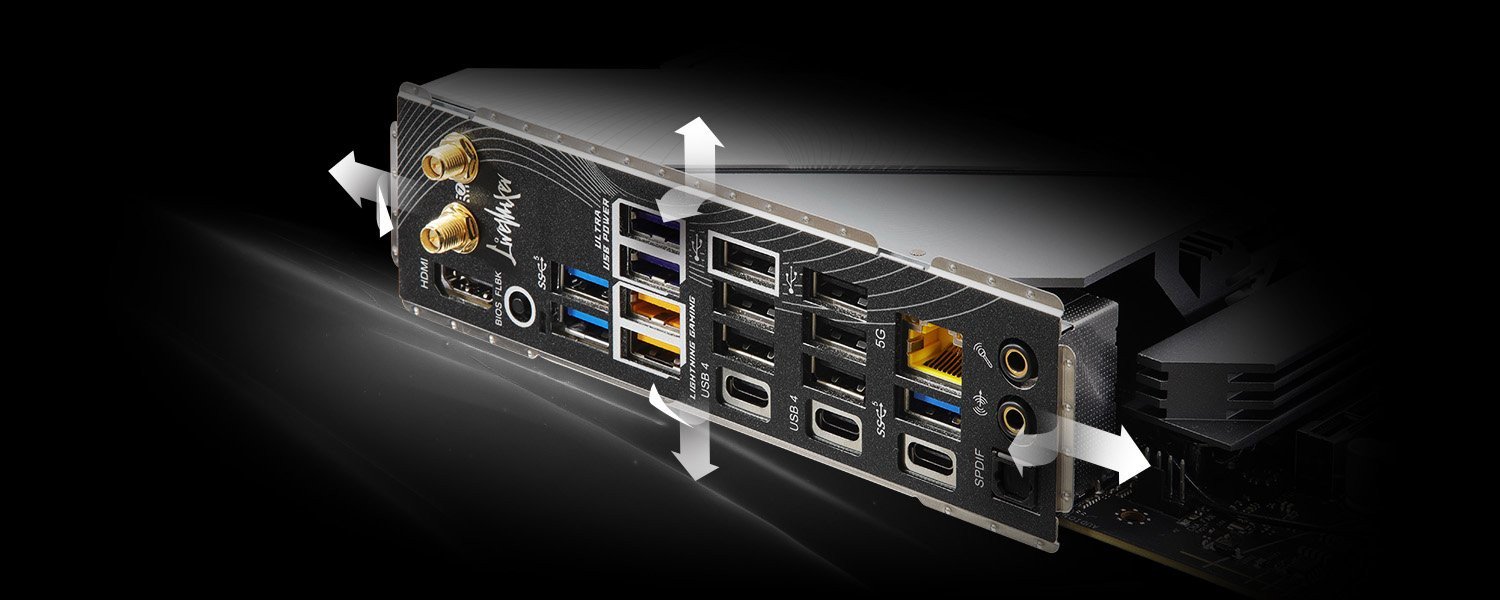 Flexible Integrated I/O Shield